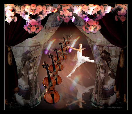 Magical Entertainment - fantasy, ballerina, violins, magical