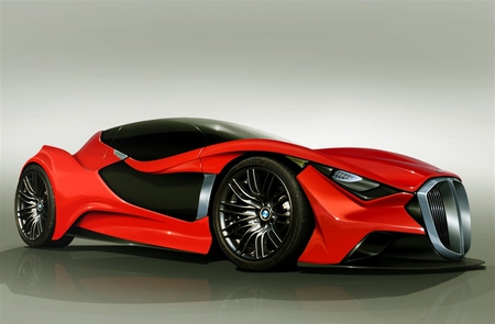 BMW CONCEPT - bmw, concept, car, red