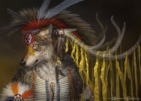 ceremonial wolf