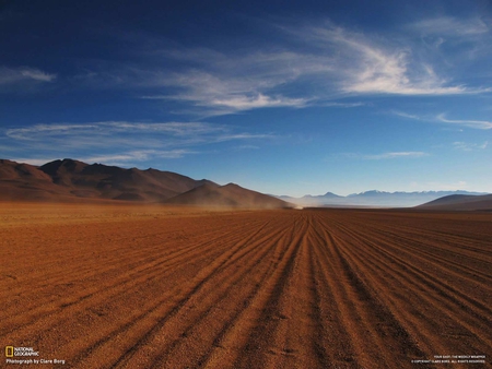 sand sand everywhere - sand, sky, mountains, nature