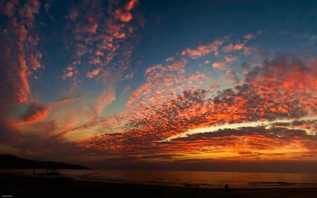 Sunset - clouds, sunset, nature, sky