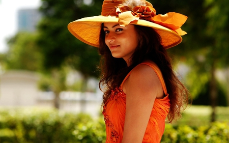 Cute Indian - hat, pretty, indian, girl, cute