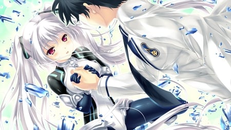 Love can break all ice - cg, ice, game, anime couple, cute