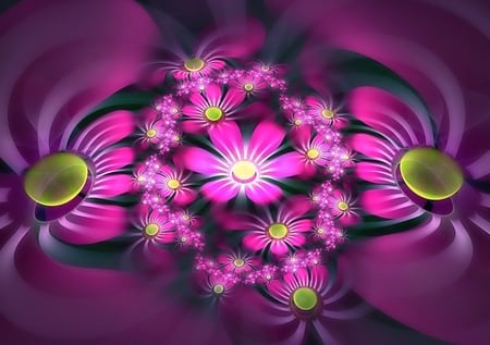 Digital Art - art, digital, flowers, 3d