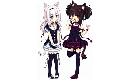 chocola & vainilla - girls, fashion, neko, loli