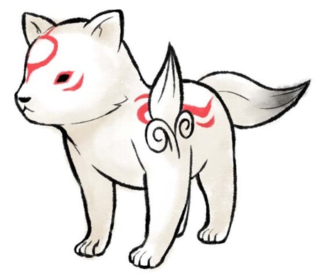 Chibi Okami - okami, wallpapers, chibi, video games, other, wolves