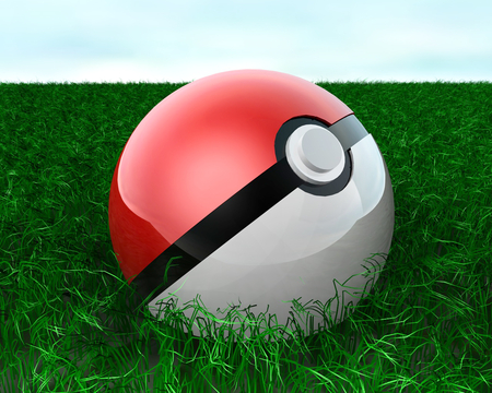 Pokeball - pokemon, pokeball, awesome, 3d