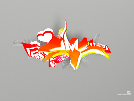 LUSST 3D GRAFFITI - entertainment, abstract, cool, graffiti, other