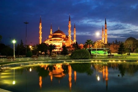 bluemosque,istanbul - sky, mosque, religious, turkey, n, istanbul, ght