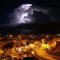 Lightning in Canary Island