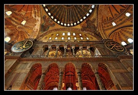 ayasophia museum - istanbul, turkey, night, mosque, sky, religious