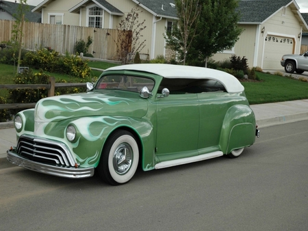 Green Hotrod - green, hotrod