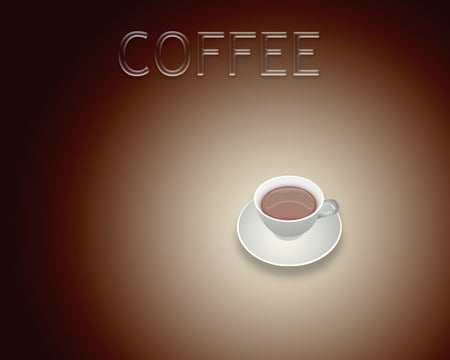 Simply Coffee - brown white, coffee, abstract, desktop, saucer, drawing, other, cup