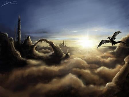 comming home - fantasy, dragon