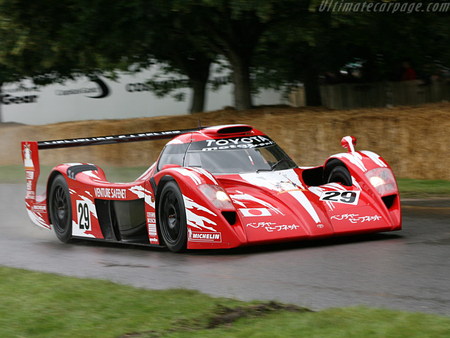 toyota gt one - white, black alloys, sponsorship, red, single seater, mid engine, race car