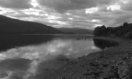 scottish lakes - beauty, sunset, peaceful, sky