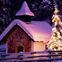 Church in the snow