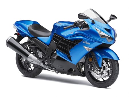 2012 Kawasaki ZX-14R - ninja, bike, blue, zx