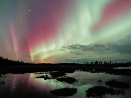 Northern lights. - aurora borealis, lapland, finland, north