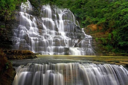 Beautiful Waterfall - picture, waterfall, cool, beautiful