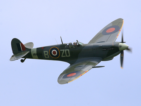 Supermarine Spitfire - fighter, ww2, war, raf, supermarine, sky, spitfire