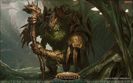 Ogre - dark, creature, green, ogre, armor, widescreen