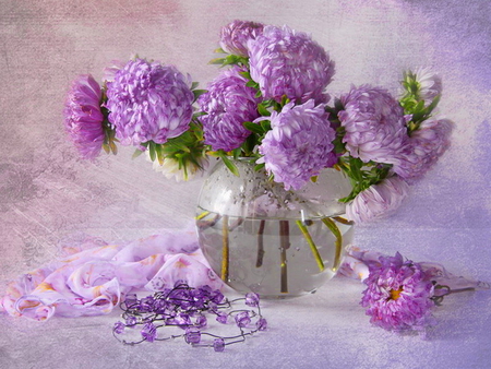 Still life - nice, delicate, bouquet, still life, lovely, vase, pretty, beautiful, flowers, harmony