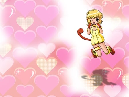 Tokyo Mew Mew-Pudding - anime, tokyo mew mew, pudding, monkey, hearts, other