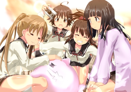 Happy Times - anime, sawatari fuu, okazaki norie, tagme, cool, kawai, girls, sakurada maon, hanawa kaoru, cute, tamayura, sexy