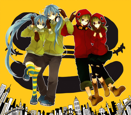 Matryoshka - colorful, miku, mikuo, vocaloid