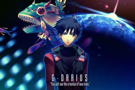 G- Darius - g darius, anime, stars, plannet