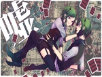 Gumi and Gumiya Poker face