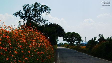 Pune-Bhor Road - near pune city, wai, winter, bhor, panchganisahyadri mountain, india, mandhatdevi ghat