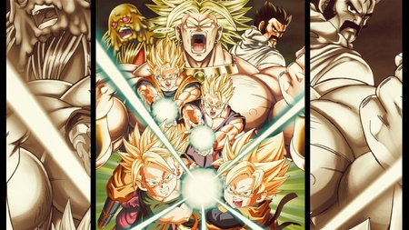 Boly vs The super saiyan - broly, saiyan, dragonball z, super