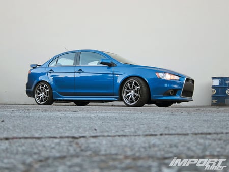 2009 Mitsubishi Lancer Ralliart - 09, lancer, import, blue