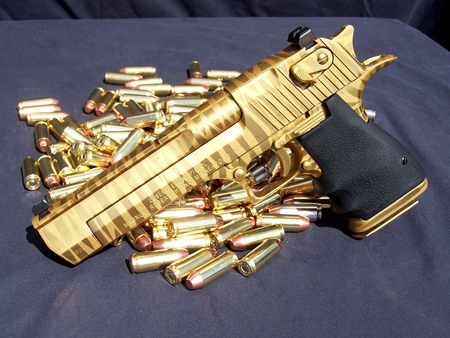 gold desert eagle - gun, eagle, 2011, desert, 10, 22