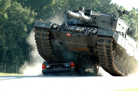 No Escape - car, tank, photography, escape, military