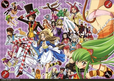 Code Geass in Wonderland - wonderland, girl, anime, code geass, cute