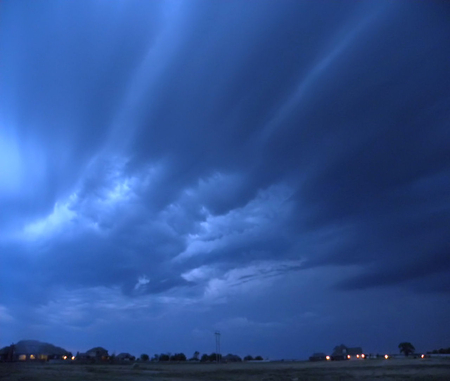 October Dark Sky - thunderstorm, nature, sky, cloud, october, thunder, storm