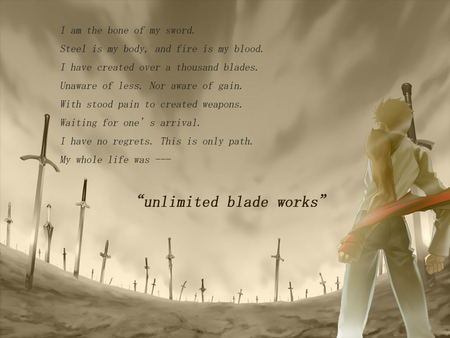 Fate Stay Night - desert, war, sword, stay, night, fate