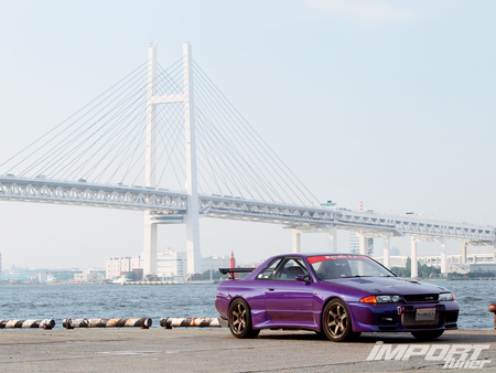 Skyline GT-R - nissan, purple, import, outdoors