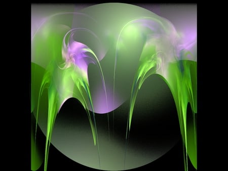 something special - purple, pink, fractal, abstract, green