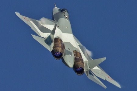 Su T-50 - sukhoi, jet, aircraft, plane, su, russia, suchoj