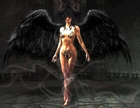 Evil-Angel - evil, wallpaper, fantasy, angel