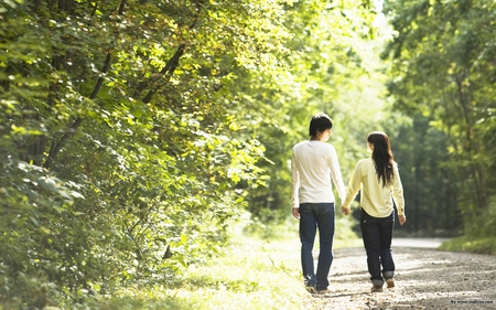 IN PARK - friends, trees, nature, park