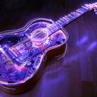 Purple guitar