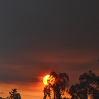 Red hot Aussie sunset