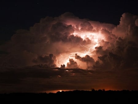 Lightning - in clouds, picture, cool, lightning