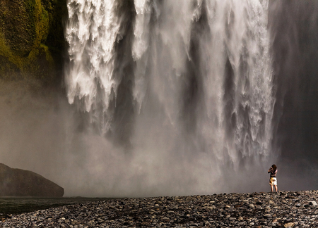 Great Falls - great, woman, falls, beautiful