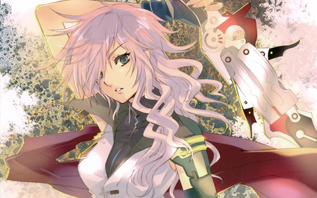 Pink Haired Woman - sword, pretty, pink, anime, hair, woman